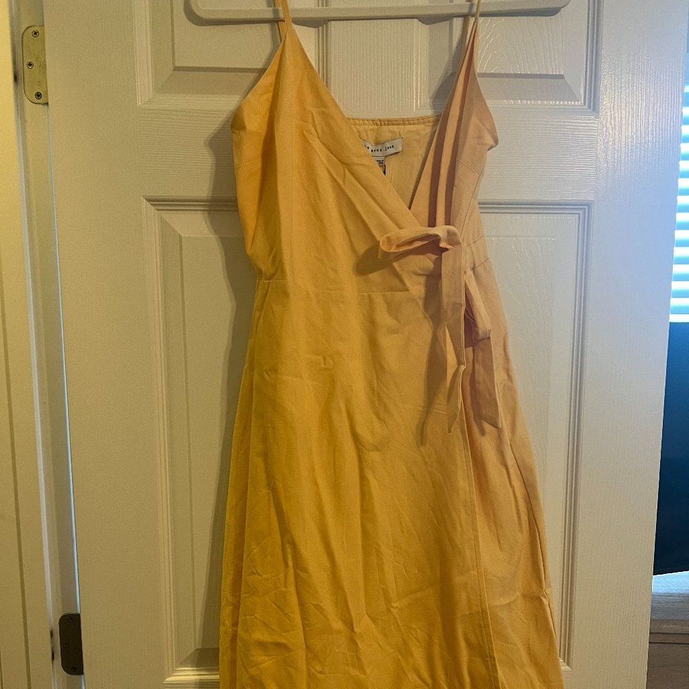 The Good Jane Yellow Linen Blend Dress size Small